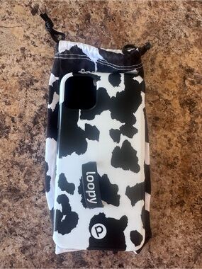 Loopy Black & White Cow Print Phone Grip Case iPhone 11 Pro Max